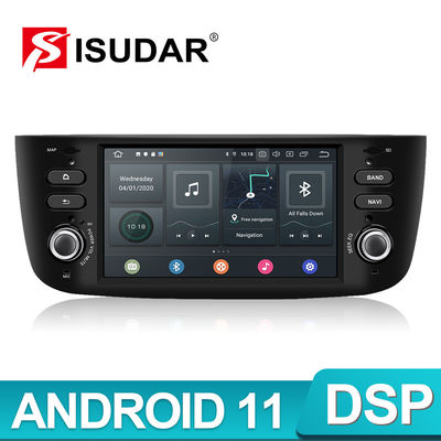 1 DIN Android 11 de Autoradio 4G van de Stemcontrole voor Fiat Grande Punto Evo